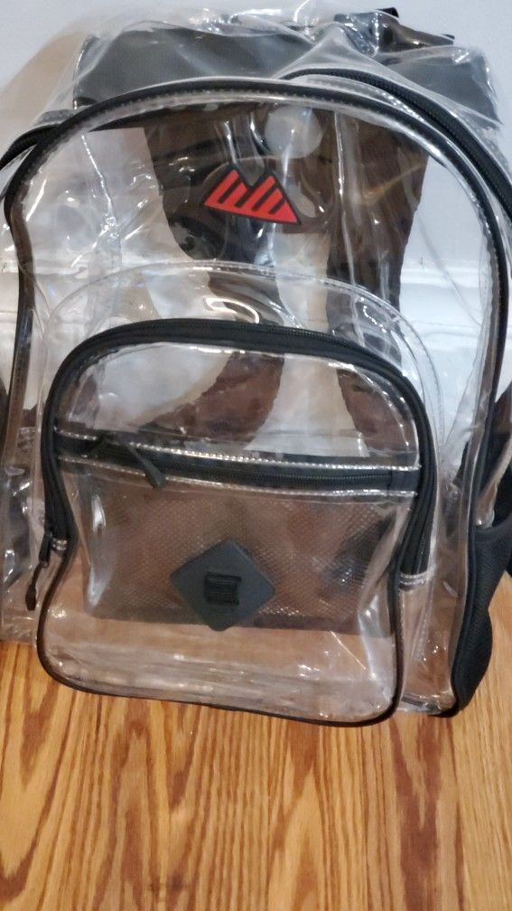 clear backpack heavy duty used