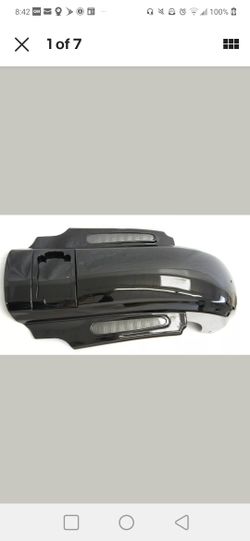 Mutazu CVO Dual Cut Out Stretched Extended Rear Fender w LED for 09-18 Harley Touring