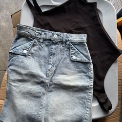 Gap Skirt And black top