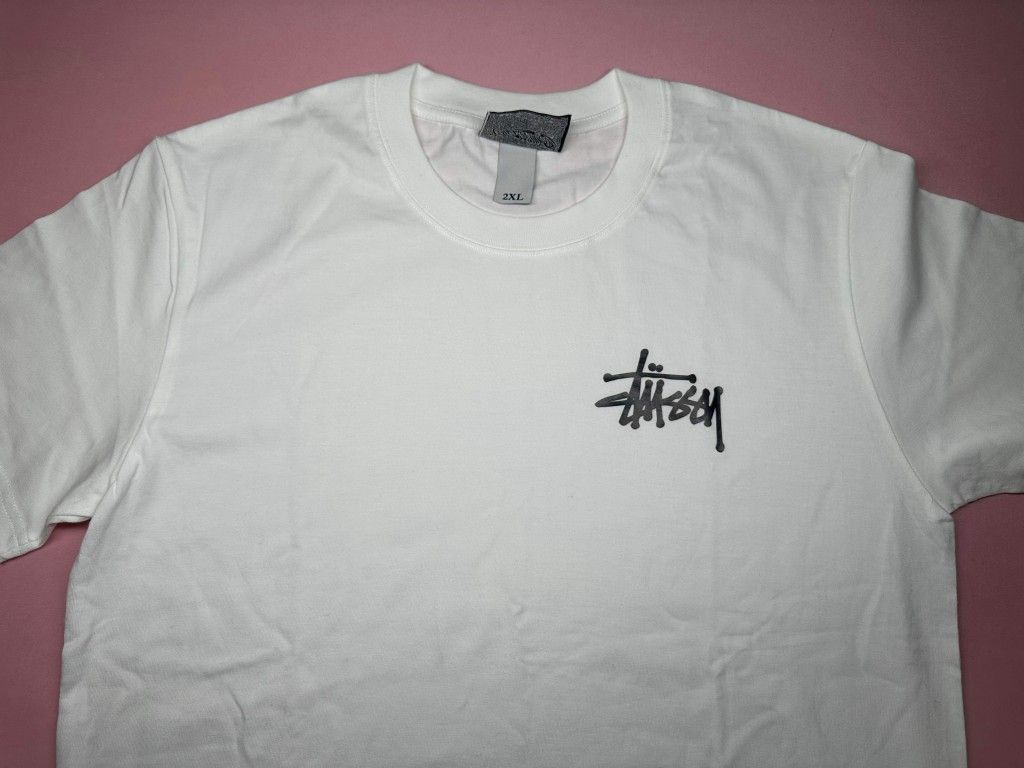 STUSSY WHITE T-SHIRT NEW SALE KIDS YOUNG SIZE XXL A5