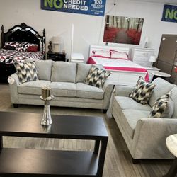 Sofa & Loveseat Set 2 PCs No Credit Check Eveyonne Is Approved 