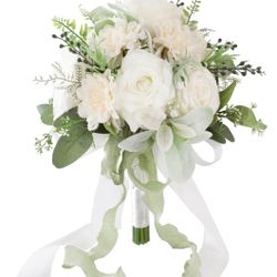 New Ivory & Sage Wedding Bouquet for Bride. 