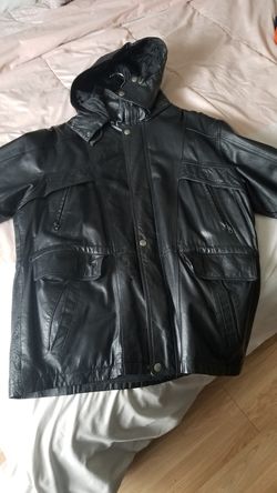 Leather coat