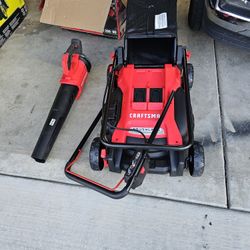 Craftsman Dual 20 Volt Self Propelled With Blower