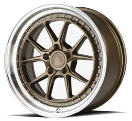 19x8.5 / 19x9.5 5x120 Aodhan DS08 Bronze Machined Lip Wheels
