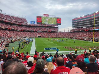 49ers tickets Section 105 Row 14 Aisle