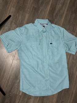 Wrangler Short Sleeve Plaid Button-Up Shirt