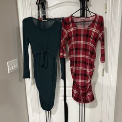 Holiday Maternity Dresses (size medium) 