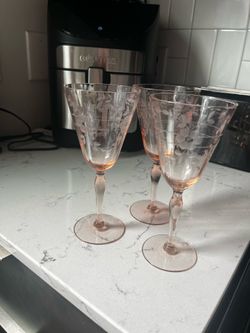 Vintage wine glasses