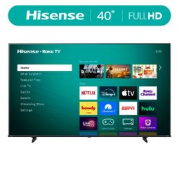 40in Hisense roku smart tv free wall mount