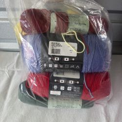 7pc Assorted Crochet Yarn, New