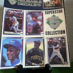 1992 Barry Bonds Baseball Reusable Decals