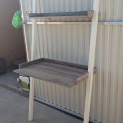 Leaning Desk/ Bookshelf 