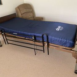 Electric  Hospital Bed Fully Functional Rails Mattress Included  