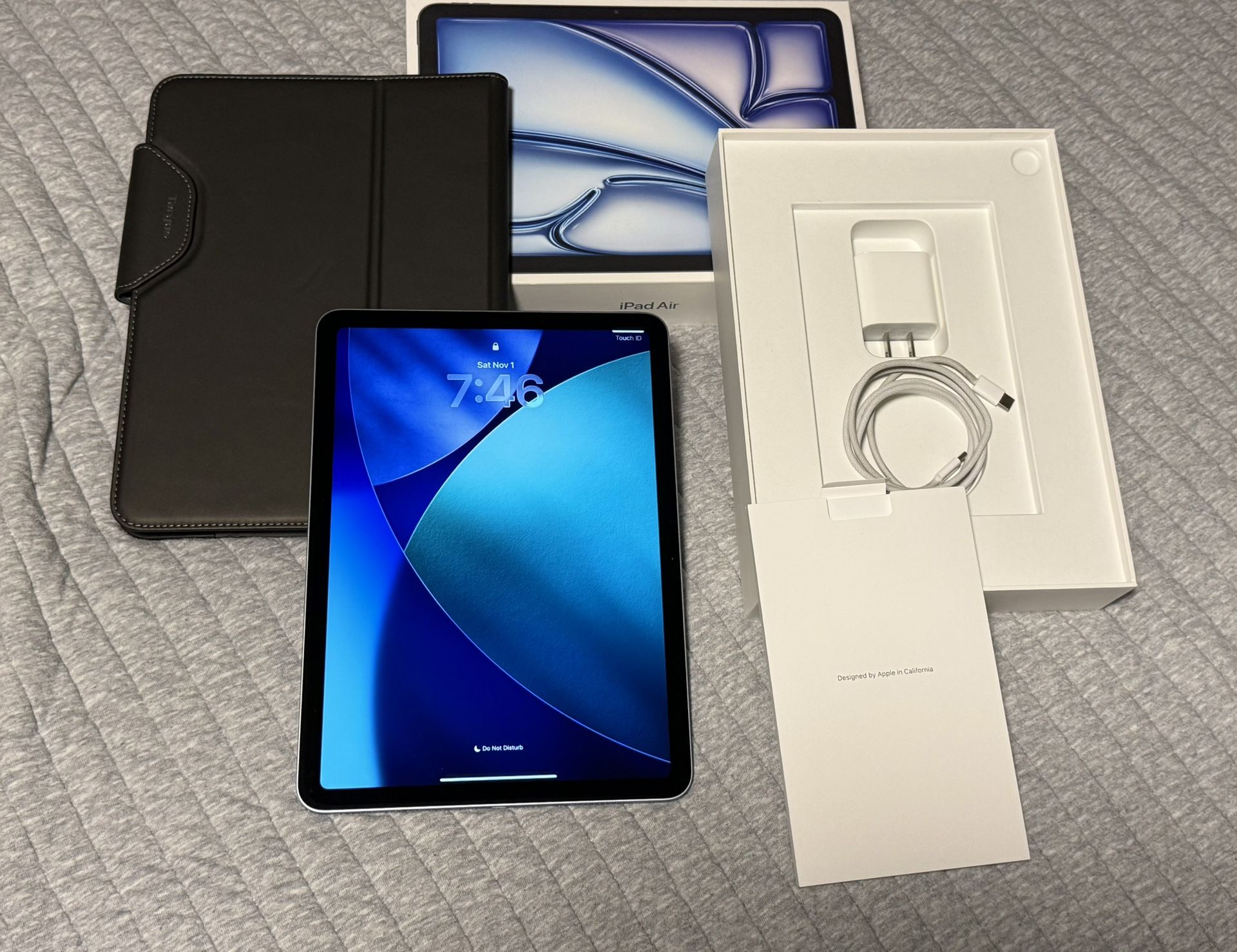 Apple iPad Air 11" M3 A3266 128GB 100% BAT + Apple PENCIL PRO A2538 TARGUS CASE