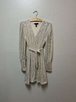 Aqua  Sequined Minidress XS