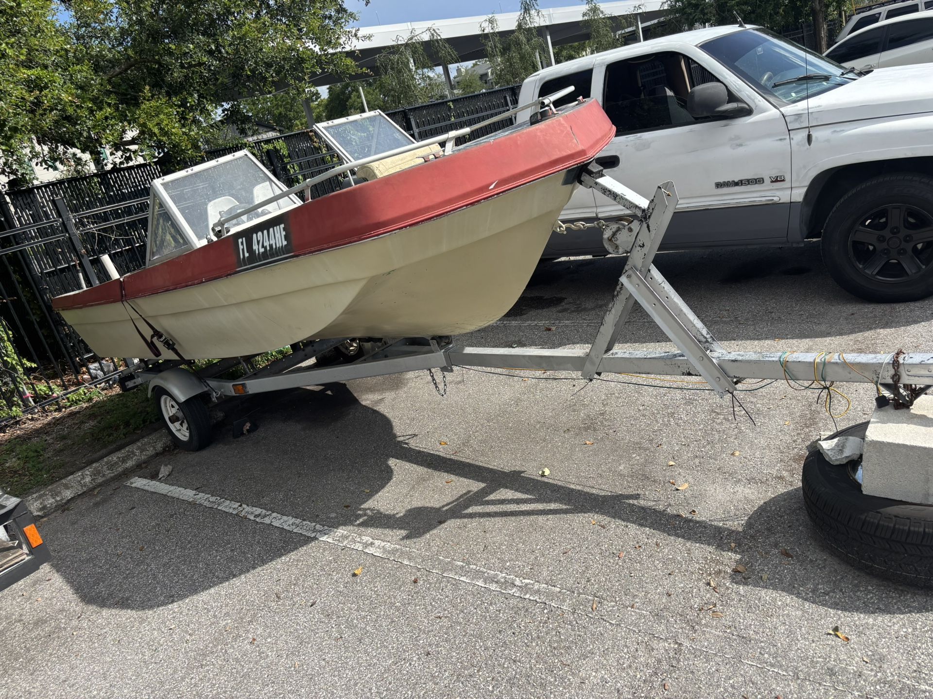14ft Boat With Trailer