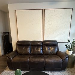 Reclining Leather Couch