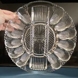 L.E. Smith Deviled Egg/Relish Plate