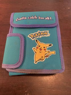 Pokemon Pikachu Kids Shoulder Bag Gotta Catch Em All Blue Vintage
