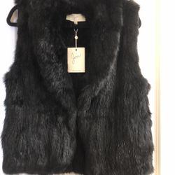 Joie 100% Rabbit Fur Vest 