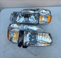 95-01 Ford Explorer Headlights Luces Focos Micas Faros Faroles Headlamps