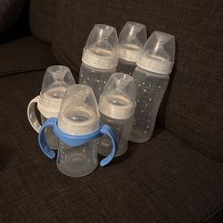 nuk anti colic baby bottle set