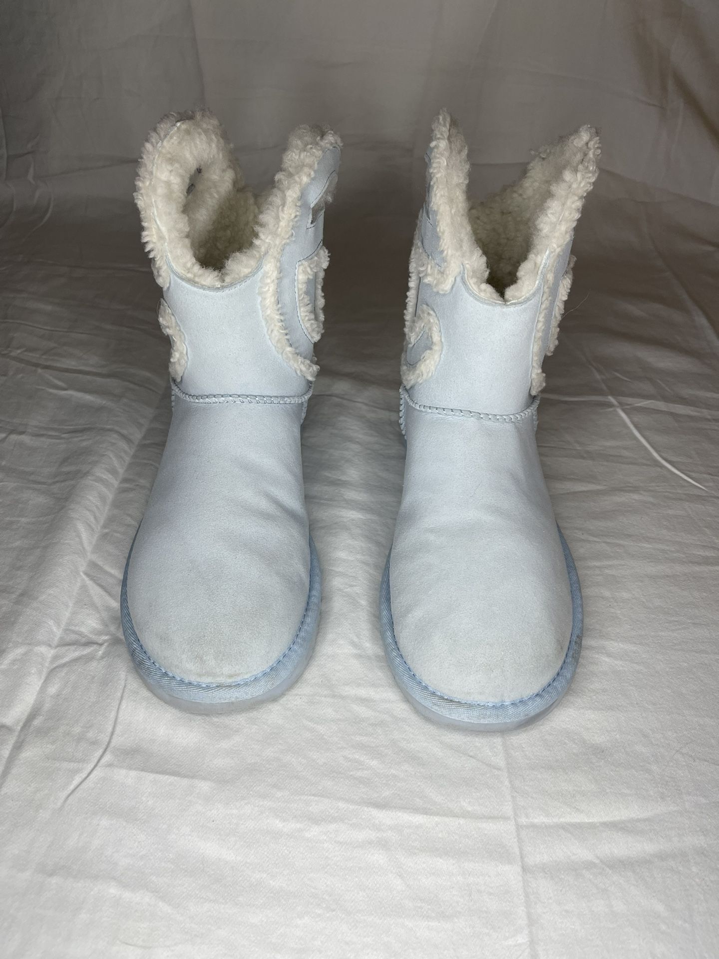 Telfar x UGG Blue Boots Size 7 LIMITED EDITION