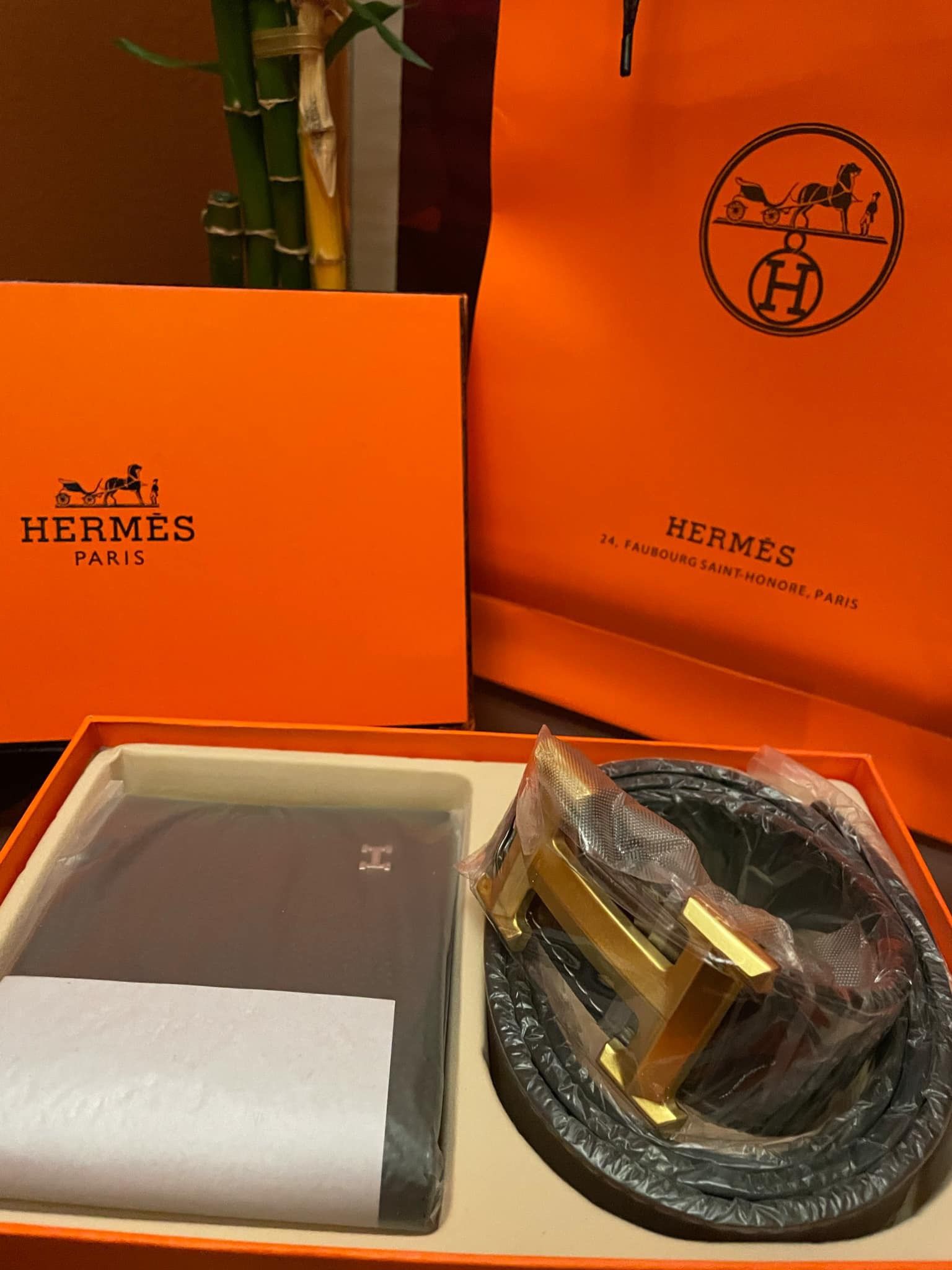 Authentic Belt & Wallet set