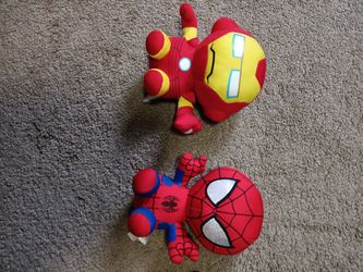 Marvel's Iron Man And Spider-Man Stuffed Animals