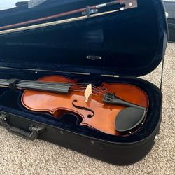 PALATINO 4/4 FULL SIZE VIOLIN WITH CASE, BOW, AND ROSIN
