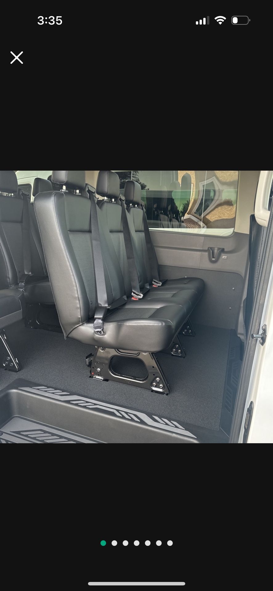2025 Ford Transit 350 XLT seats . 9 Seats. Leather.