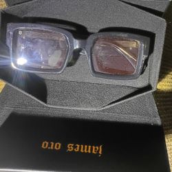 James Oro Collection 2 Black Icon Sunglasses With Case