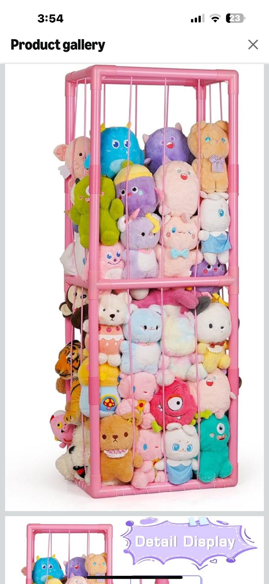 Stuffed Animal Storage Zoo Stuffed Animal Holder Space Save Vertical Stuffed Animals Storage PVC with Elastic Band and Net for Playroom Bedroom Nurser