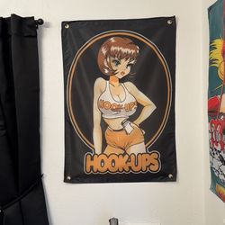 Hook Ups Wall Banner