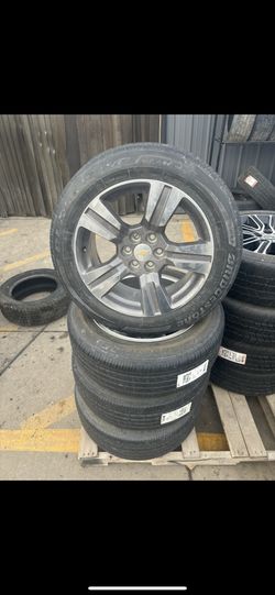 18" 6x120 Chevrolet  OEM Wheels and Bridgestone Tires - Installation Included!