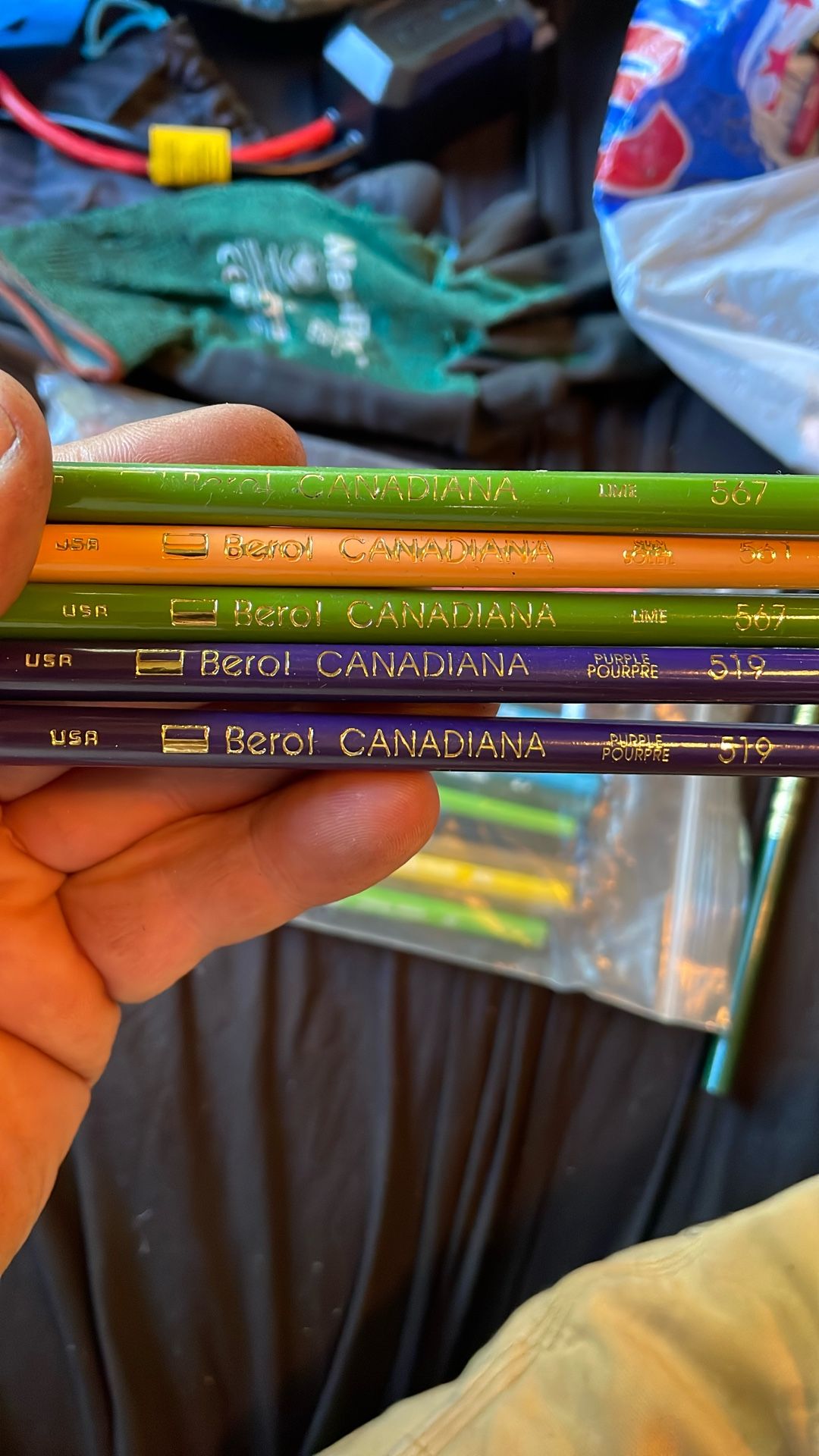 Very Rare Berol Canadiana Colored Pencils