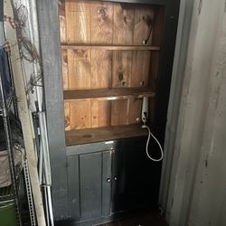 Black kitchen Hutch