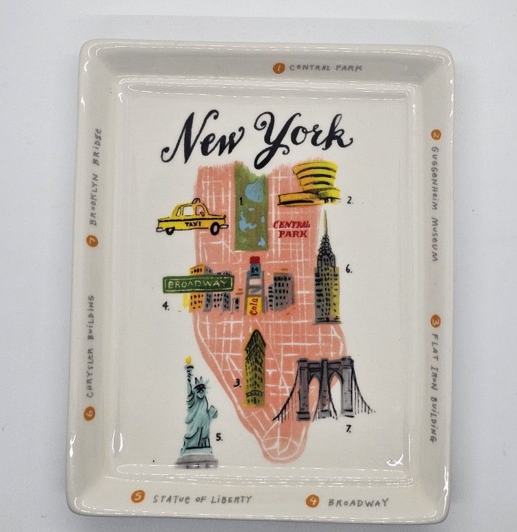New York City trinket tray coaster Angela Staehling Wanderlust Collection