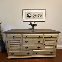 SOLID Wood Dresser w  7 Draws 2 Cabinets Wayfair