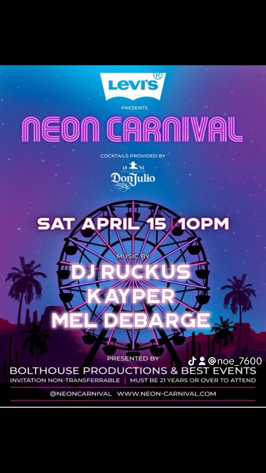 Neon Carnival Wristbands