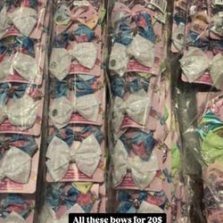 Girls Bows 19 Pack Of