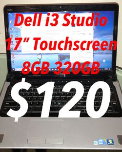 Dell i3 Studio Laptop 8GB 320GB