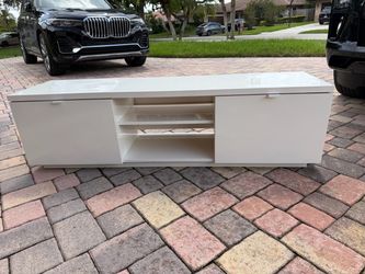 White Gloss TV Stand Media Console