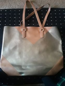 Large suede purse