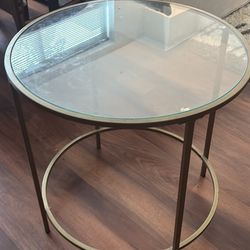 Glass Side Table 