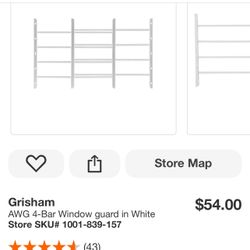  Security Window 4 Bar 