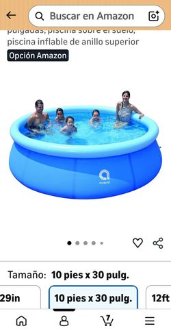 New Plastic Pool  8 ft × 25 in