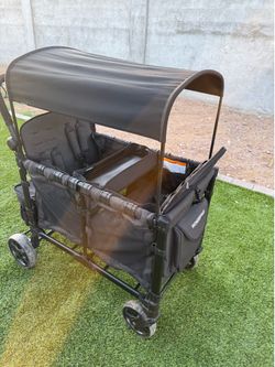 WonderFold W4 Elite Stroller Wagon - Gray