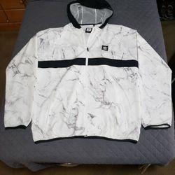 Adidas Originals men’s XL white marble windbreaker